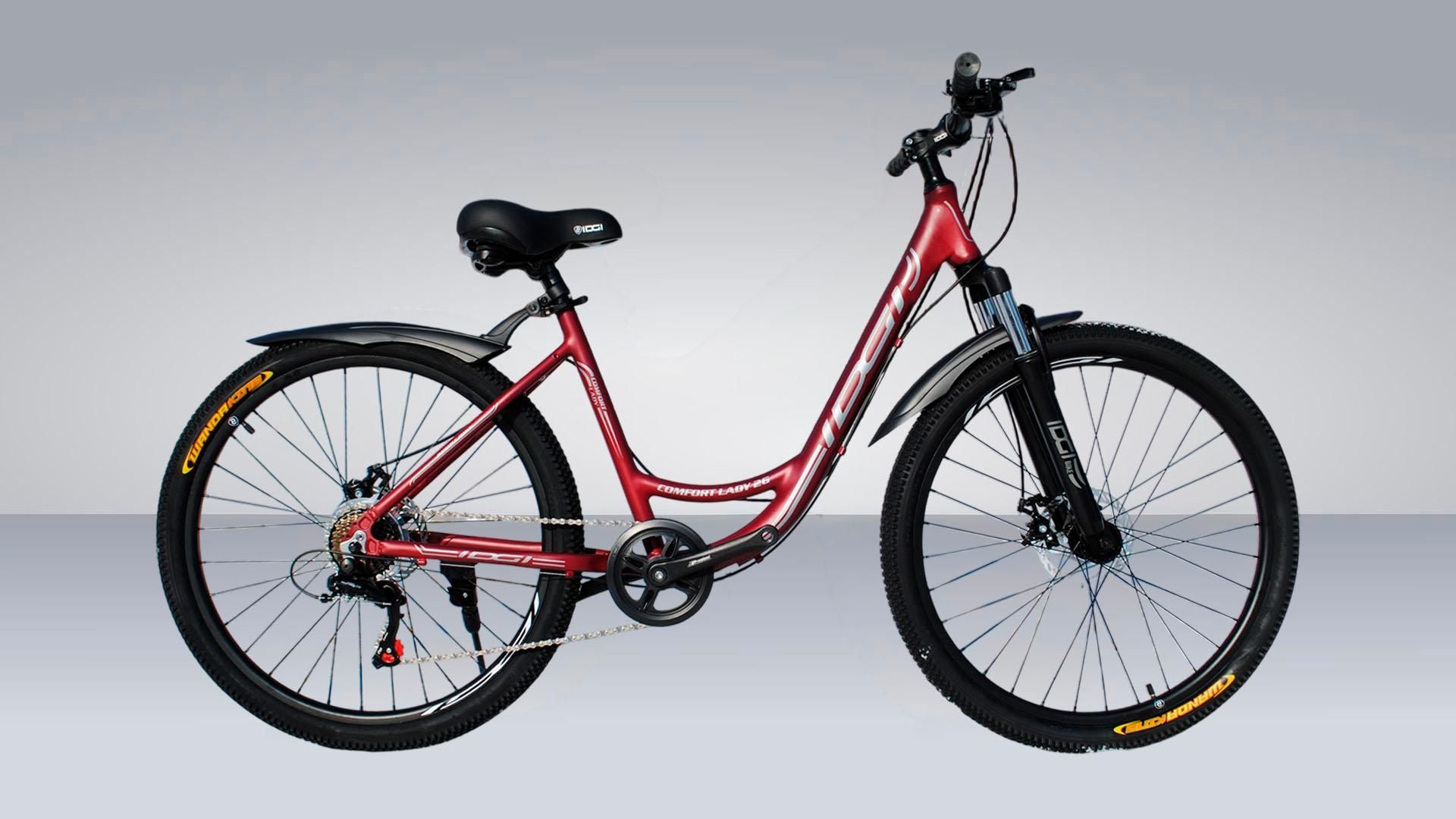 Велосипед IDGI COMFORT LADY 26 Оборудование: SHIMANO, Полированные швы